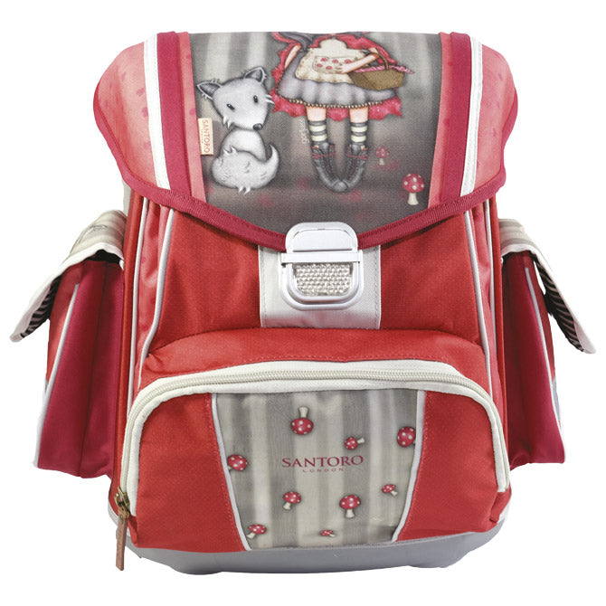 Gorjuss Hård Ergonomisk skoletaske Little Red Riding Hood