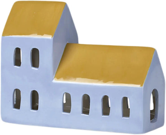 Broste Copenhagen Lyshus blå / guld