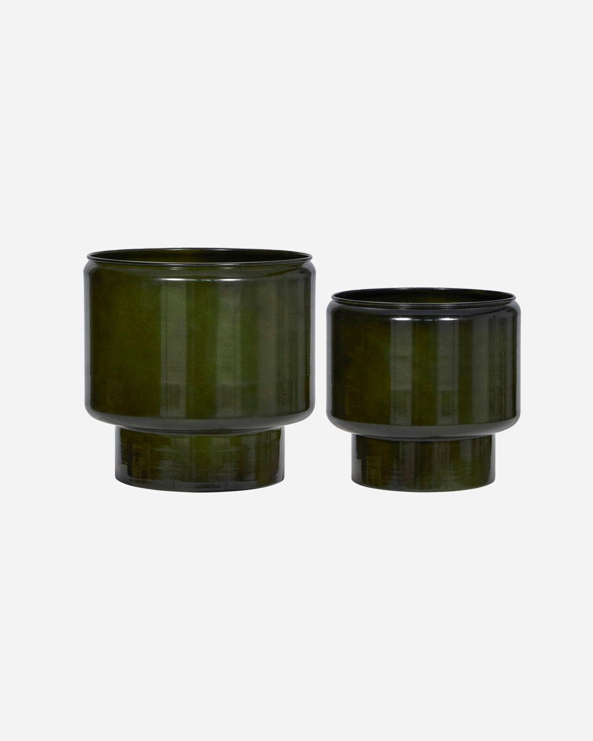 Pile urtepotte sæt á 2 - grøn