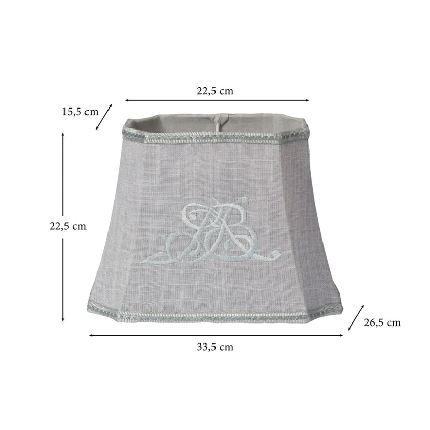 Plain Linen lampeskærm råhvid