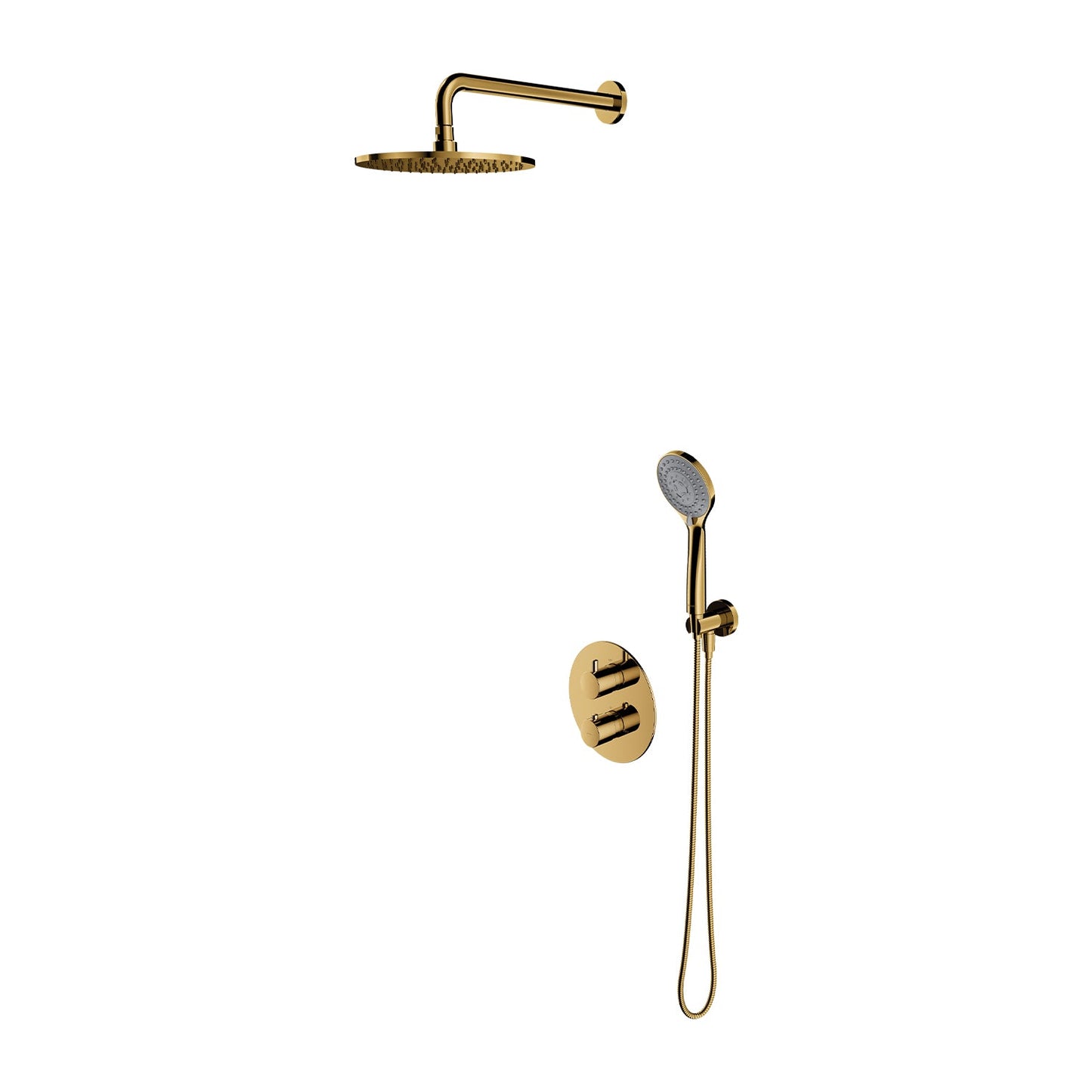 Y termostatstyret indbygnngsarmatur - flere farver