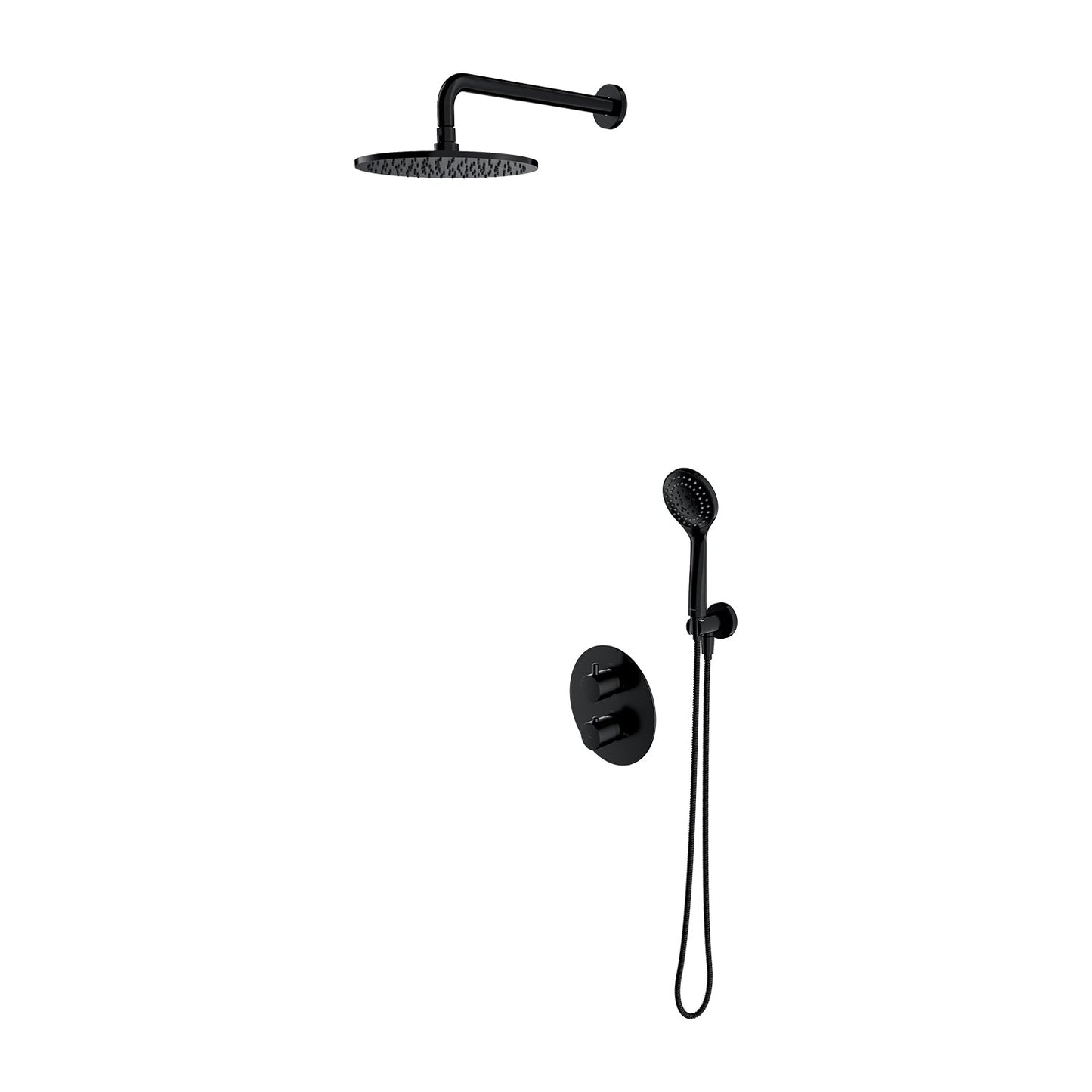 Y termostatstyret indbygnngsarmatur - flere farver