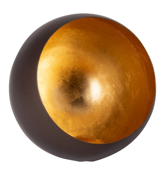 Fyrfadsstage ø20cm brændt messing / bladguld