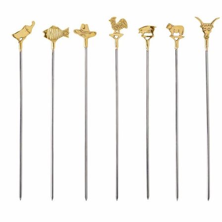 Enek BBQ grilspyd,sæt af 6stk