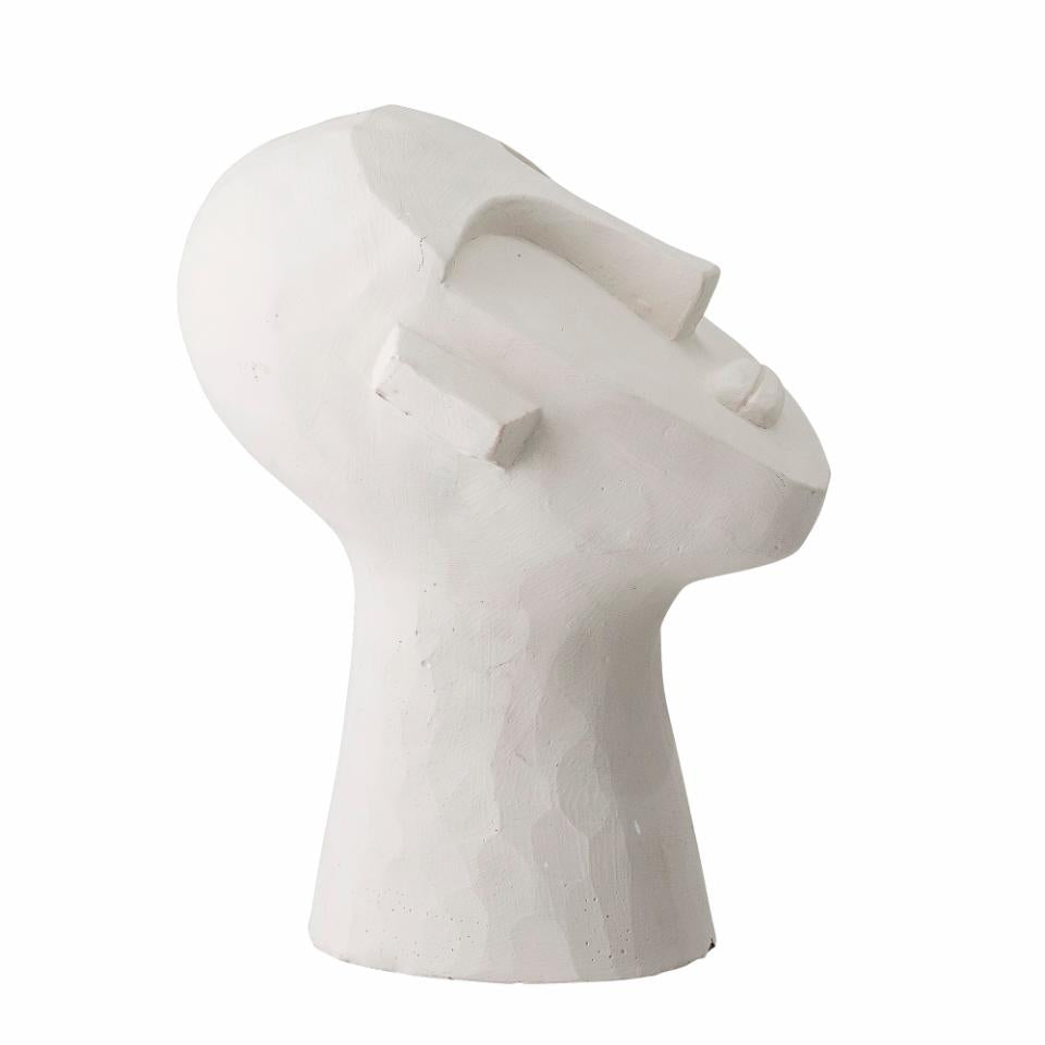 Bloomingville deko figur i hvid cement