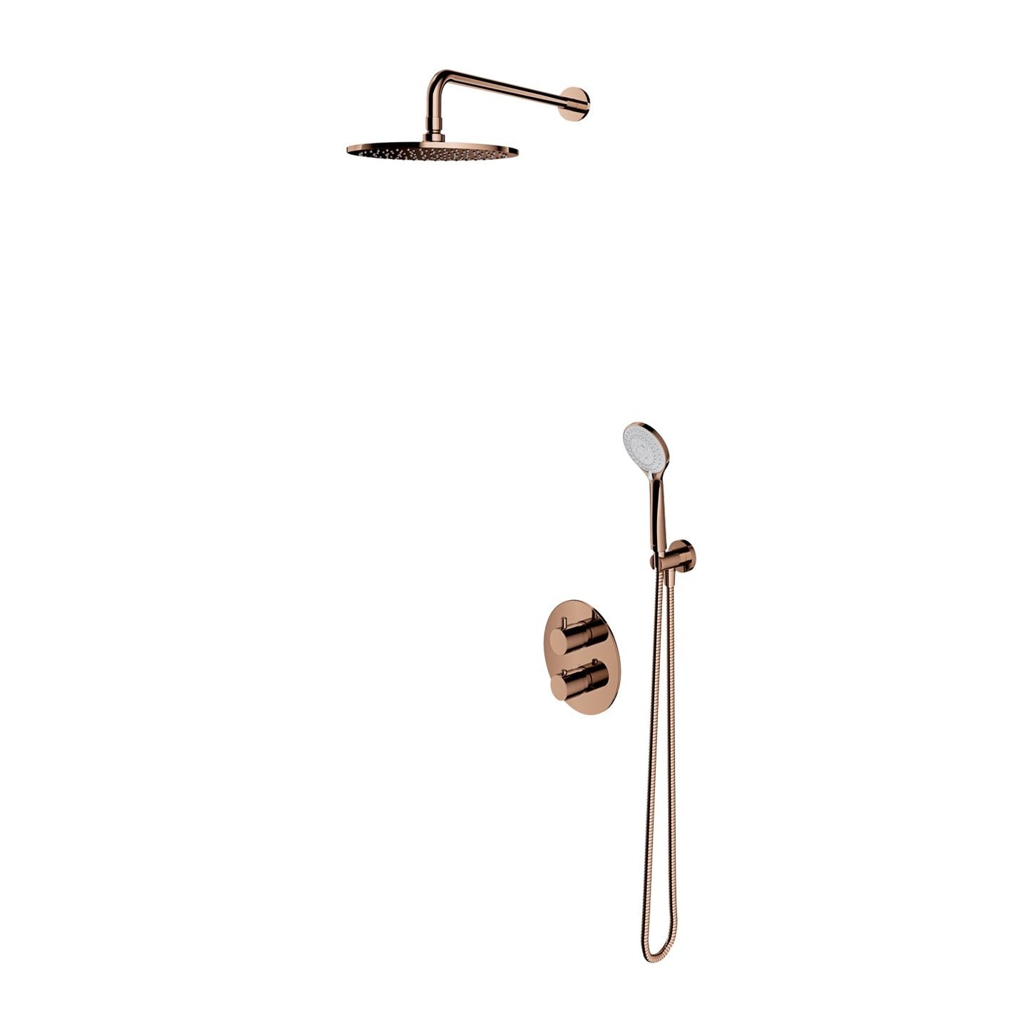 Y termostatstyret indbygnngsarmatur - flere farver