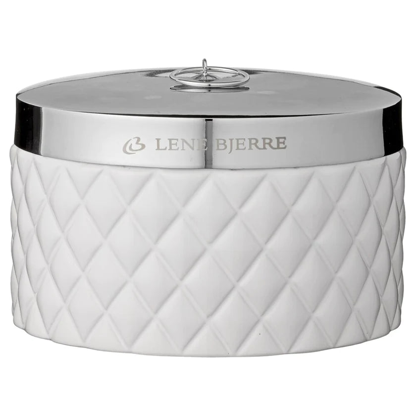 Portia krukke H9 cm. hvid