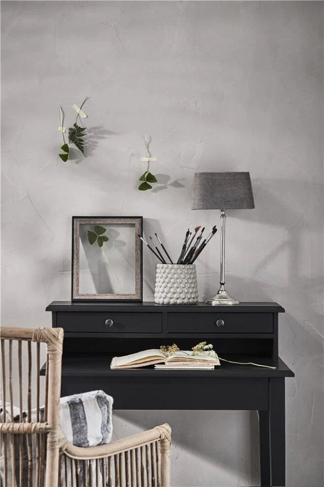 Rustic Linen lampeskærm 25,5x15,5 cm. grå