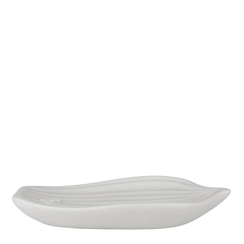 Garlia sæbeholder 14x10,5 cm. hvid