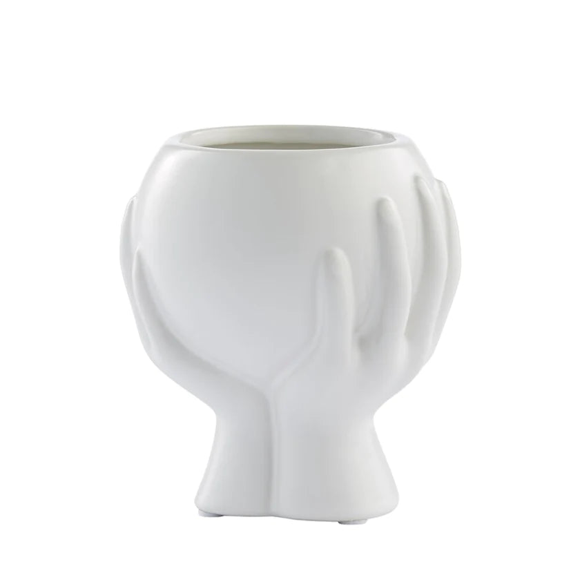 Haniya skjuler H13,5 cm. hvid