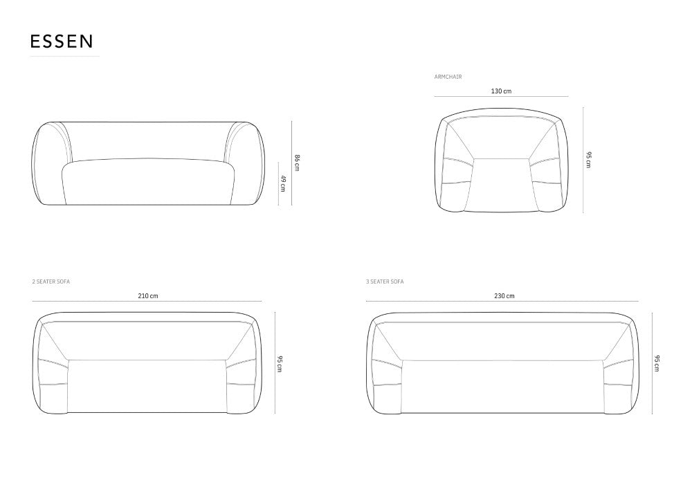 Essen sofa i boucle 2 pers.