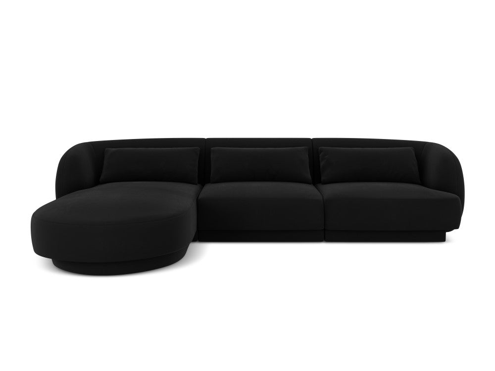 Velour Hjørnesofa Tulum 4 pers. venstre
