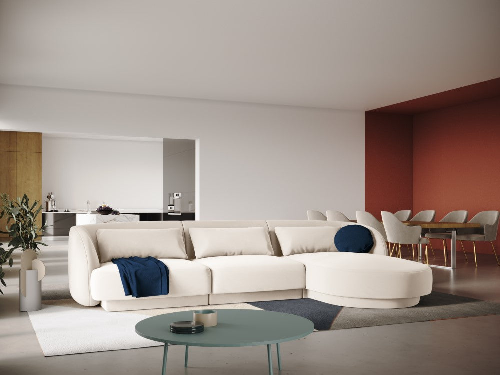 Velour Hjørnesofa Tulum højrevendt