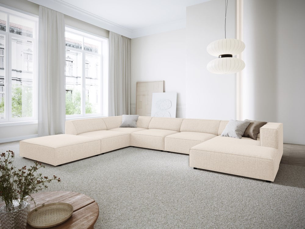 Arendal 7-pers venstre hjørnesofa i chenille strof