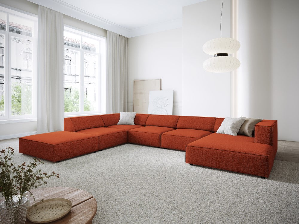 Arendal 7-pers venstre hjørnesofa i chenille strof