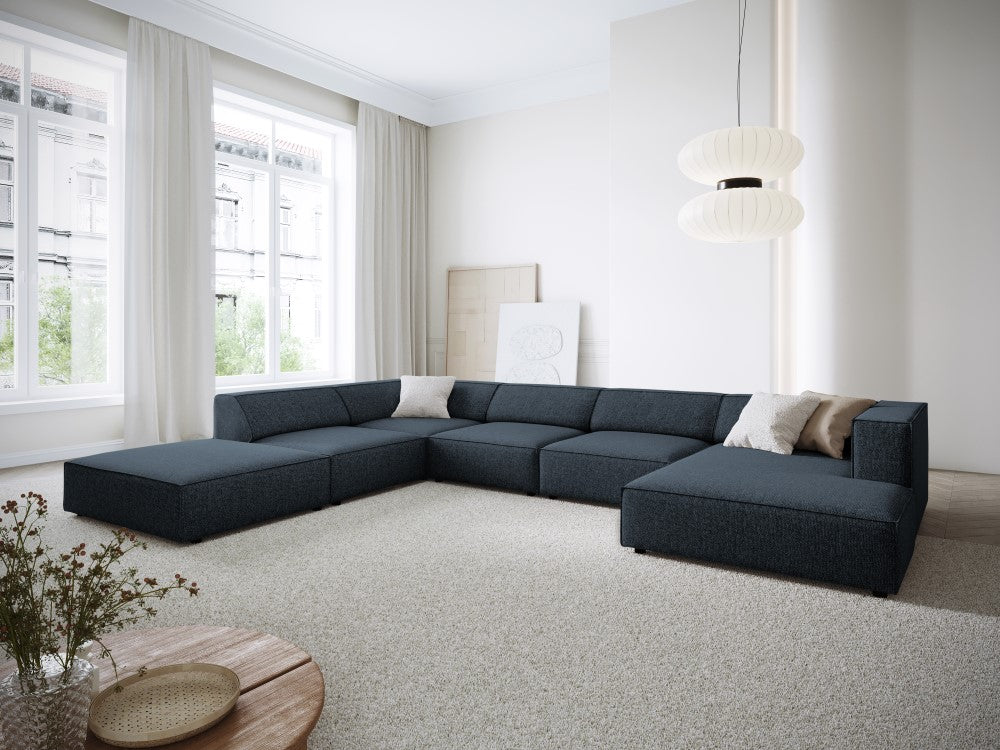 Arendal 7-pers venstre hjørnesofa i chenille strof