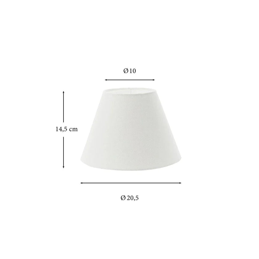 Plain Linen lampeskærm ø11x15xØ21 cm