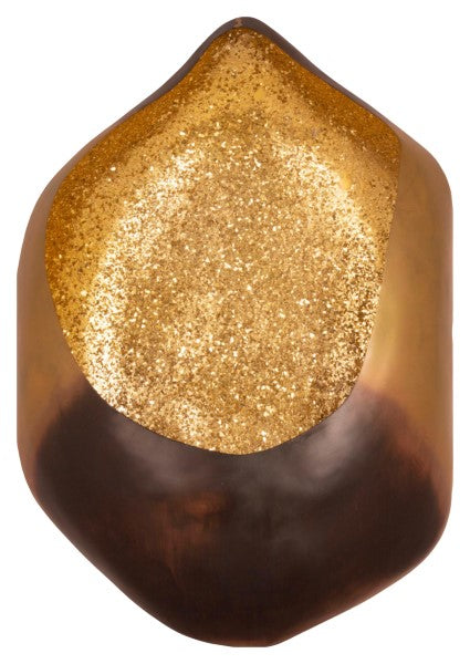 Stor væglanterne i varme toner 56,5cm