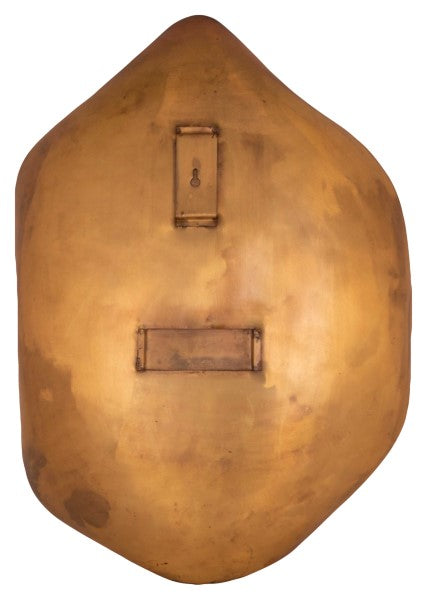 Væghængt lysestage i brændt messing 35cm