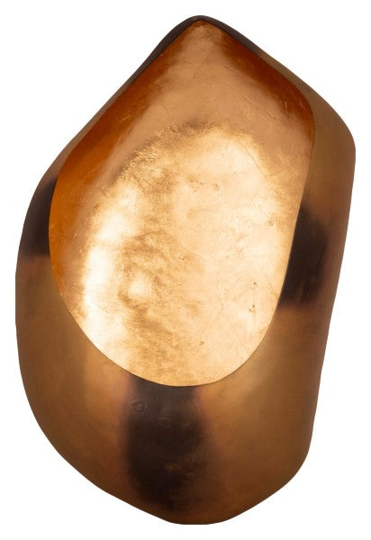 Væghængt lysestage i brændt messing 35cm