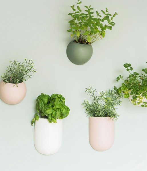 Væghængt krukke aflanget