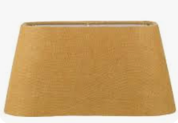 Rustic Linen lampeskærm gul