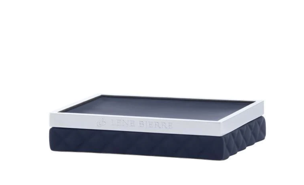 Portia sæbeholder 13x10 cm. mørkeblå