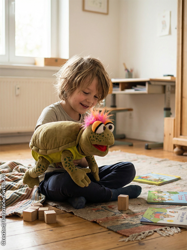 Living Puppets Slow Moe – Den ultimative cool skildpadde-hånddukke