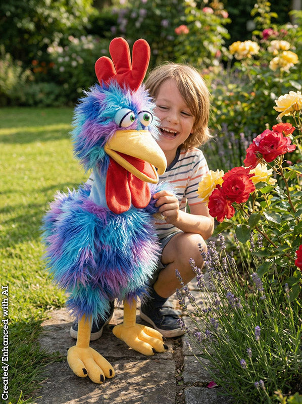 Living Puppets Sir Theo von Gockel – Imponerende og royal hane-hånddukke