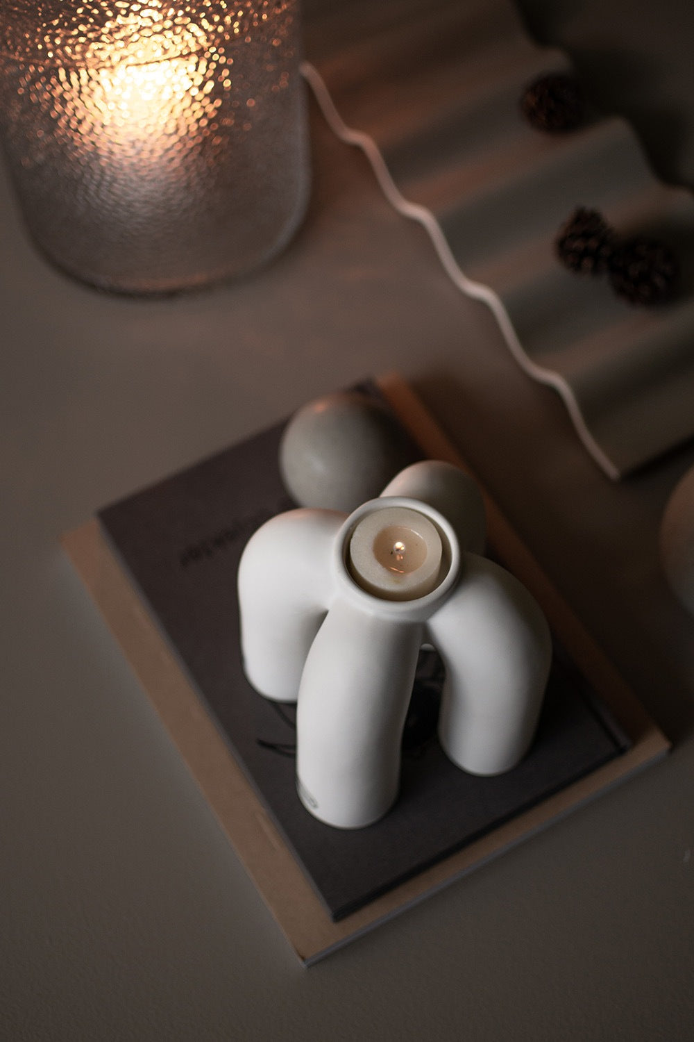 Fyrfadsstage Rope sandy mole