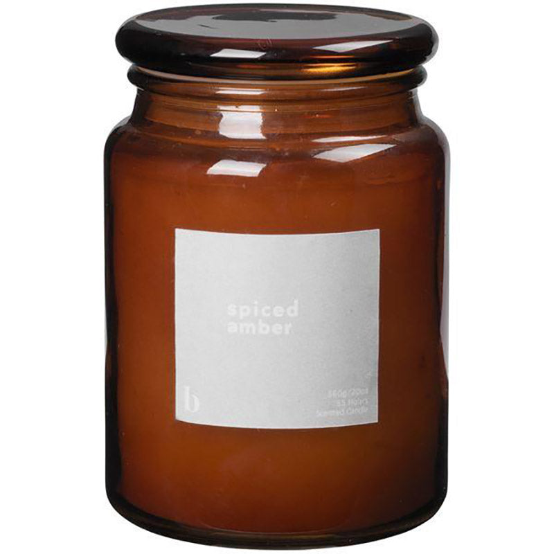 Broste Copenhagen Spiced Amber Duftlys – Brun (55 t)