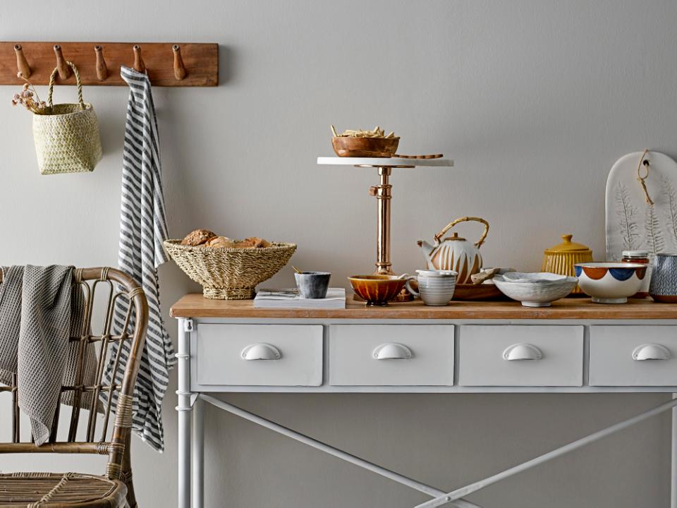 Bloomingville Gatherings krukke med messing ske - sæt á 3