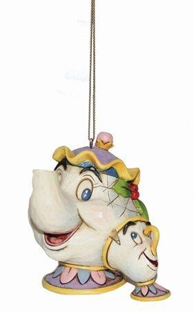 Disney Traditions: Mrs. Potts & Chip Ornament – "Skønheden og Udyret"