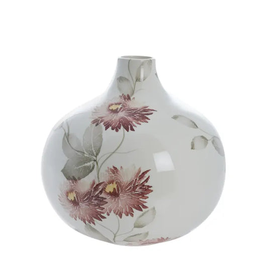 Sanella håndmalet vase H27 cm. rød