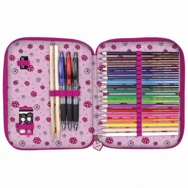 Gorjuss Sparkle & Bloom penalhus med indhold - You Can Have Mine