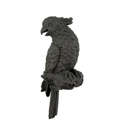 Lene Bjerre Matsort Kakadue i polyresin 25cm