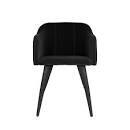 Pernilla stol med armlæn - sort