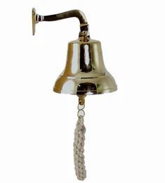 Skibsklokke 14cm messing