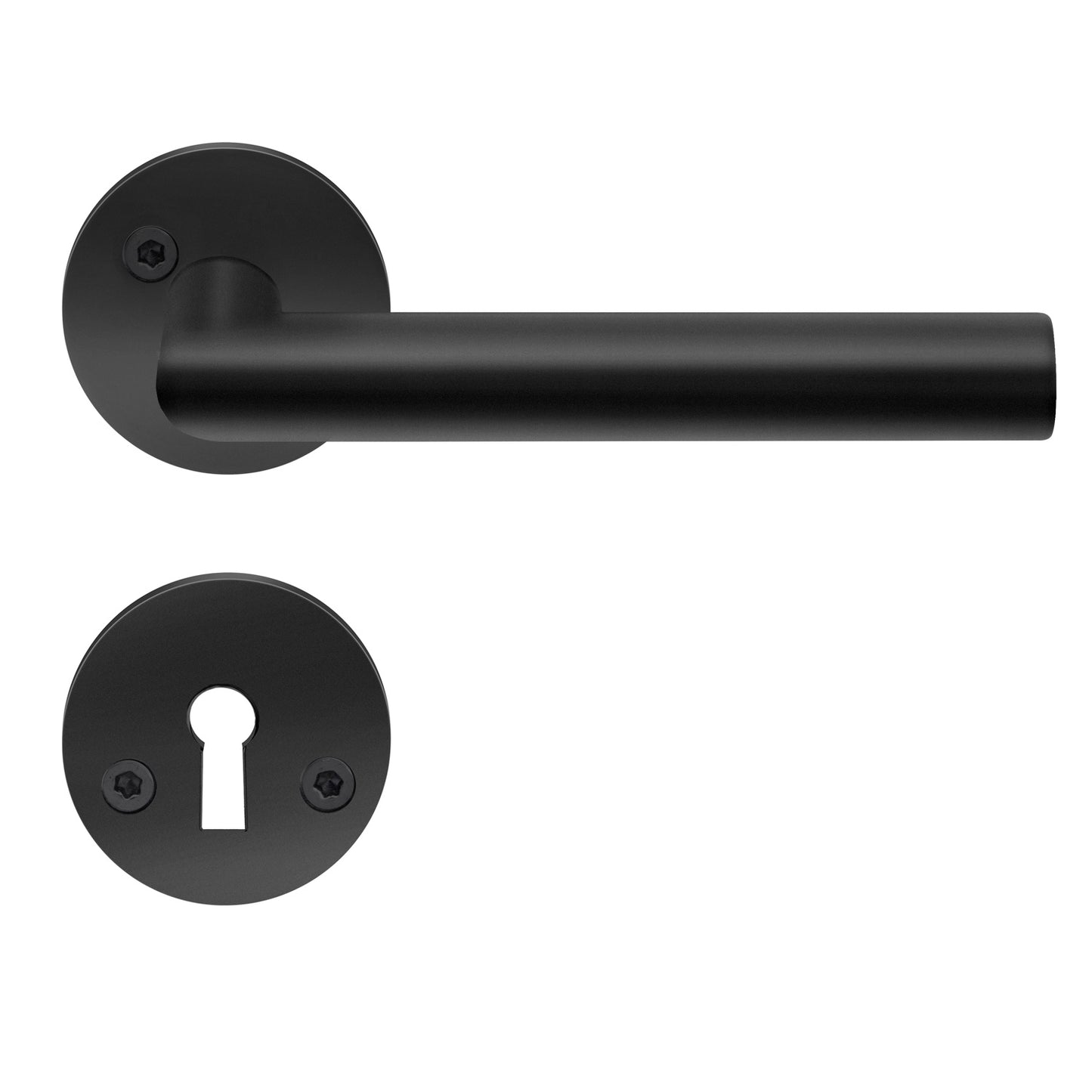 Indendørsgreb med nøgleskilt 3 stk. matsort