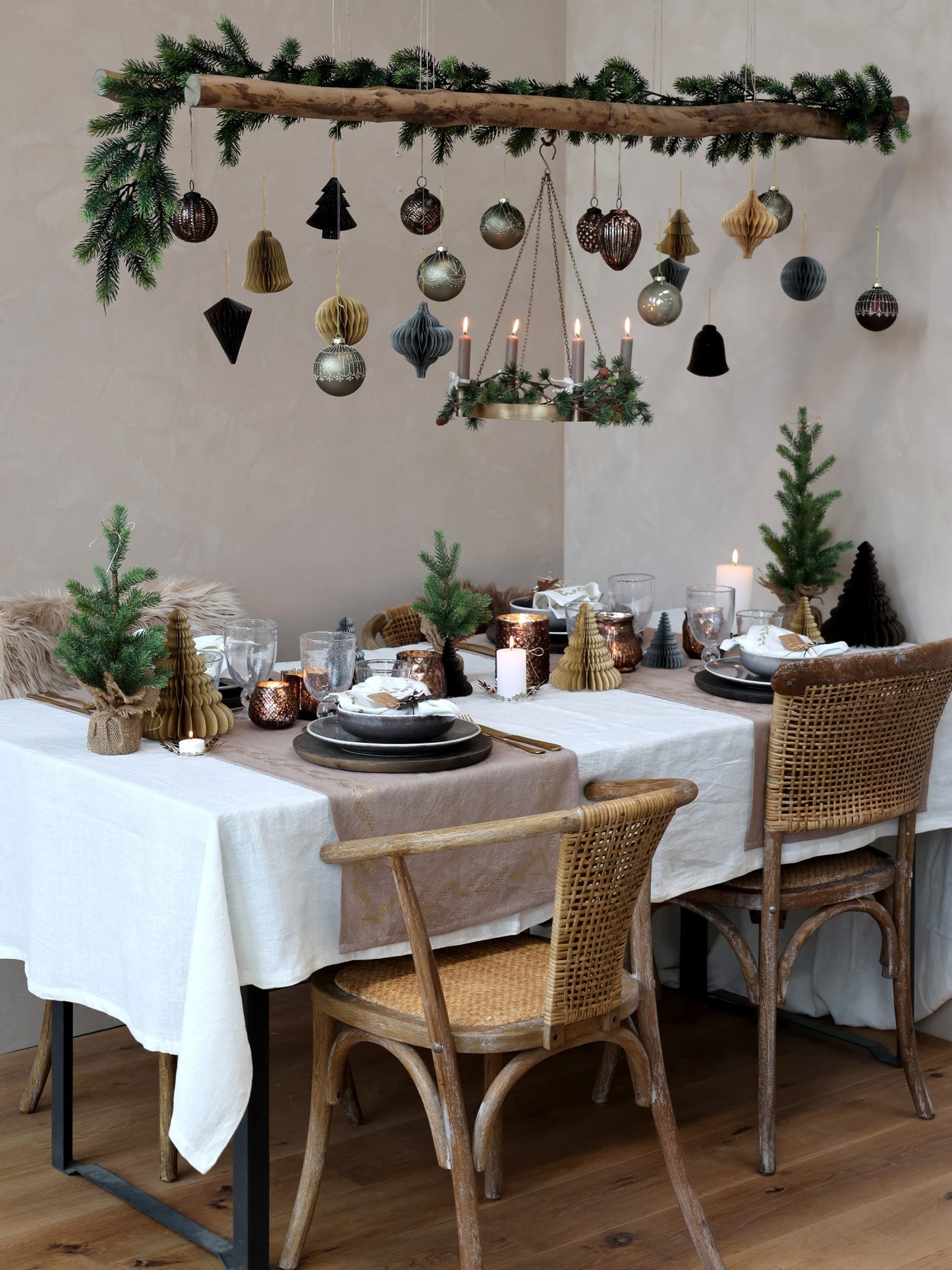 Chic Antique adventskrans med kæde