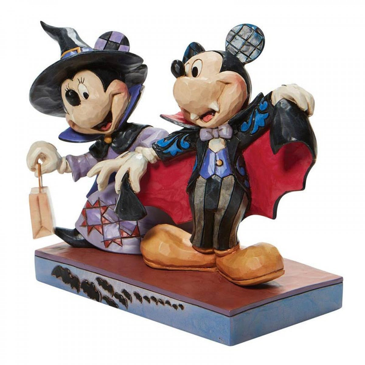Mickey and Minnie Halloween vampire and witch 13 cm Disney Traditions