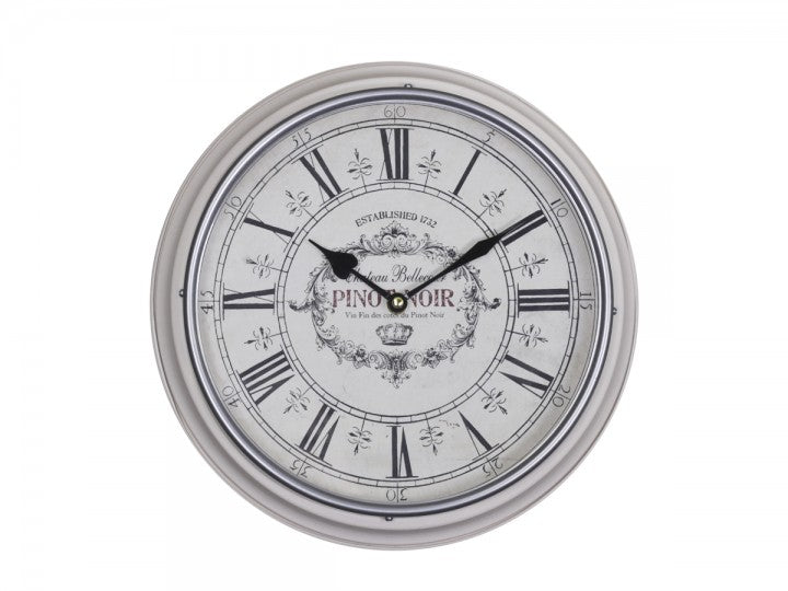 Chic Antique væg ur, off-white