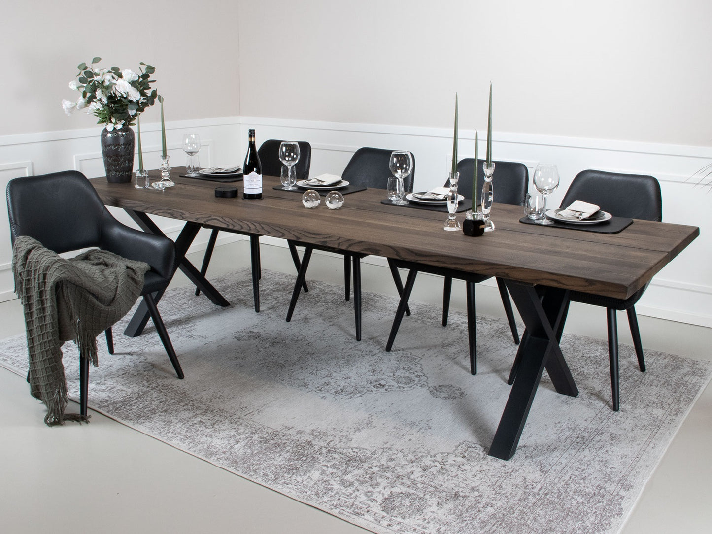 Spisebordsstel X Base sort