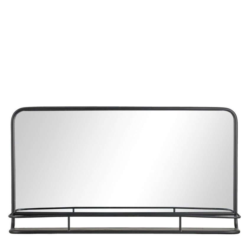 Hildia spejl 90x50 cm. sort