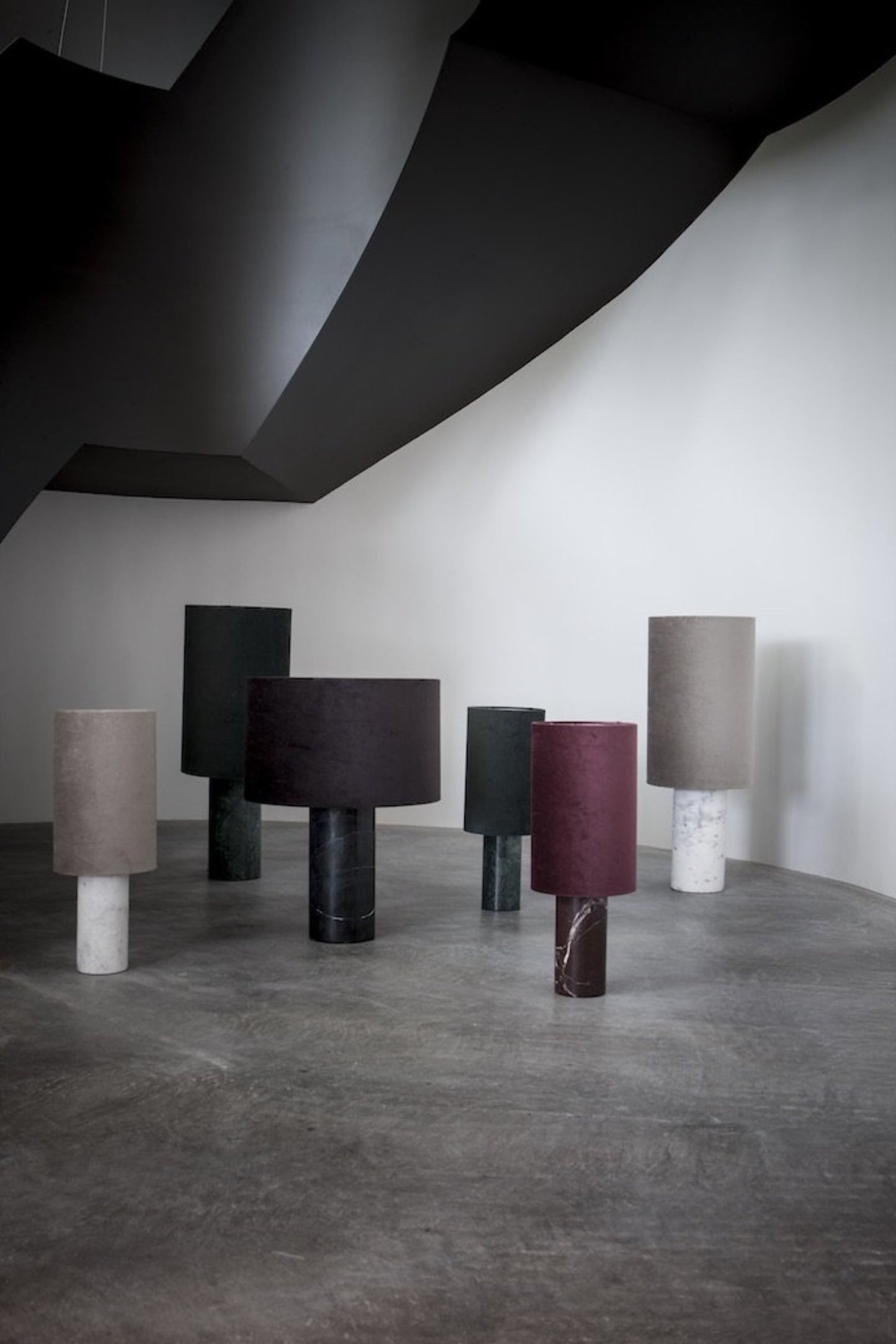 Statement Lampe 32x82cm hvid/beige