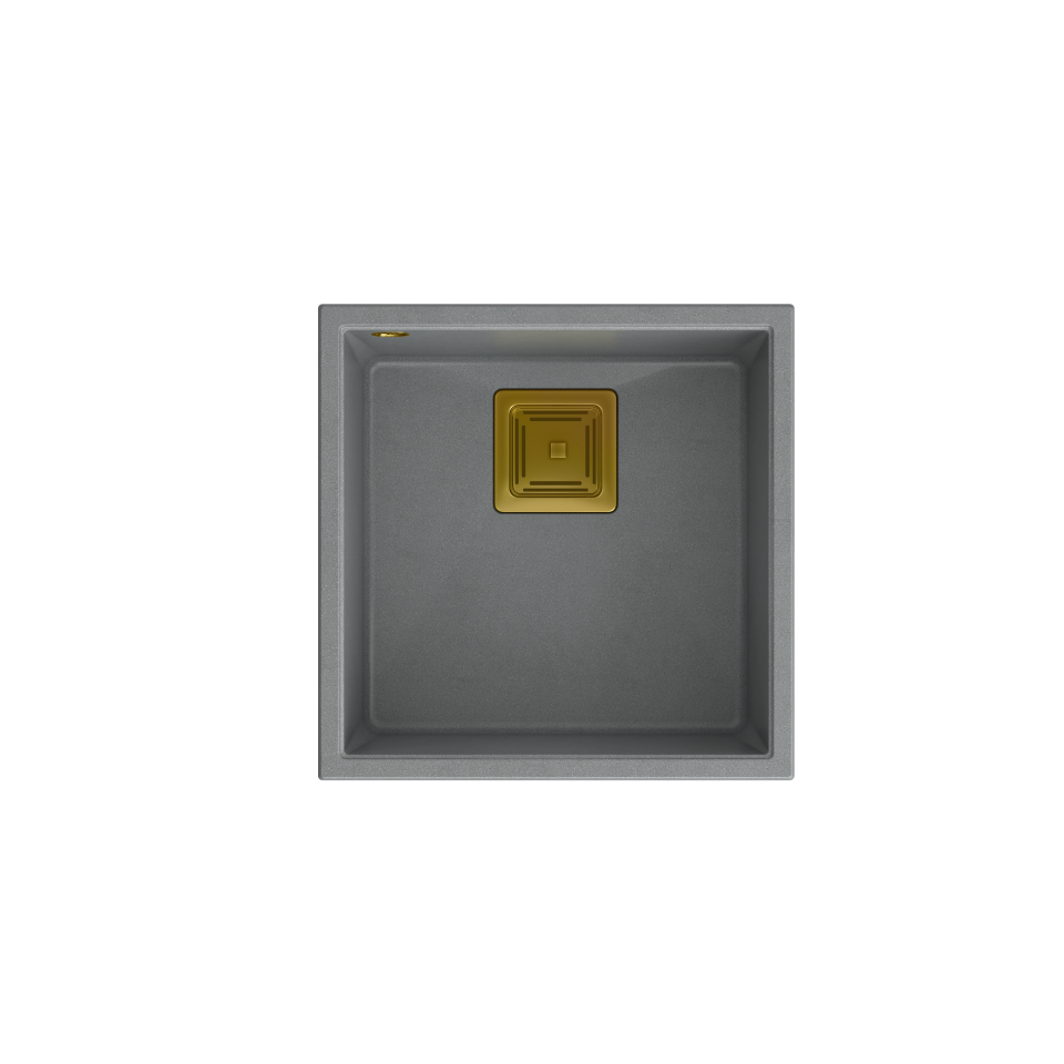 Køkkenvask David 40 GranitQ med messing PVD