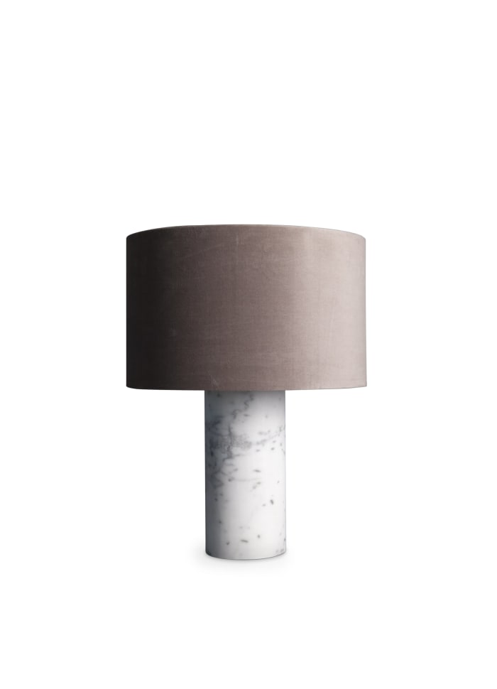 Statement Lampe 47x62cm hvid og beige