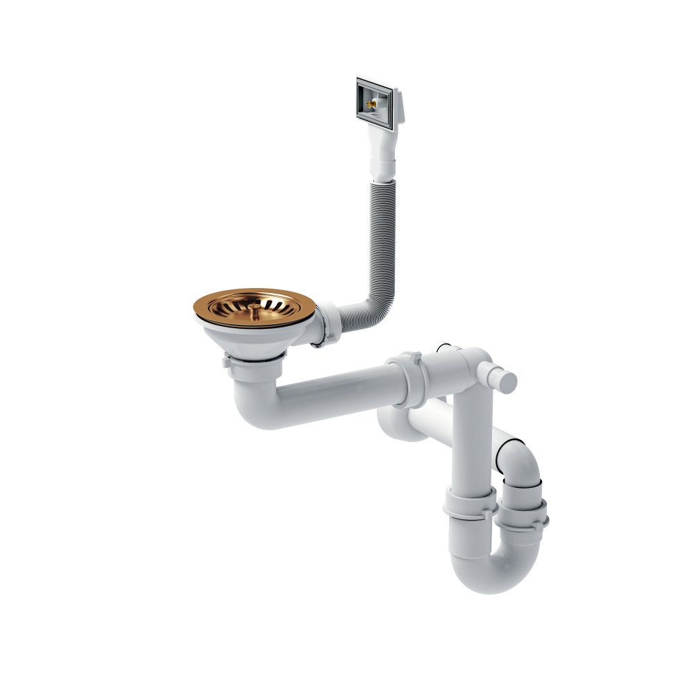 Køkkenvask Paul med PVD belægning til underlimning