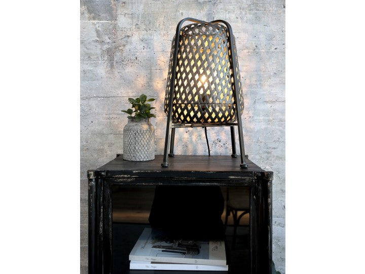 Gulvlampe i metal i 2 str.
