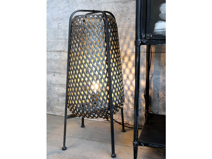 Gulvlampe i metal i 2 str.